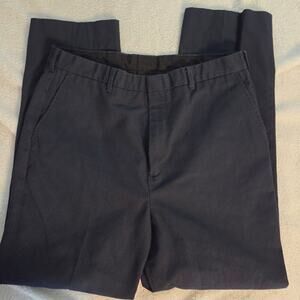 Edwards Men's Navy Blue Dress Pants 36x30 Flat Front Business Casual Workwear
